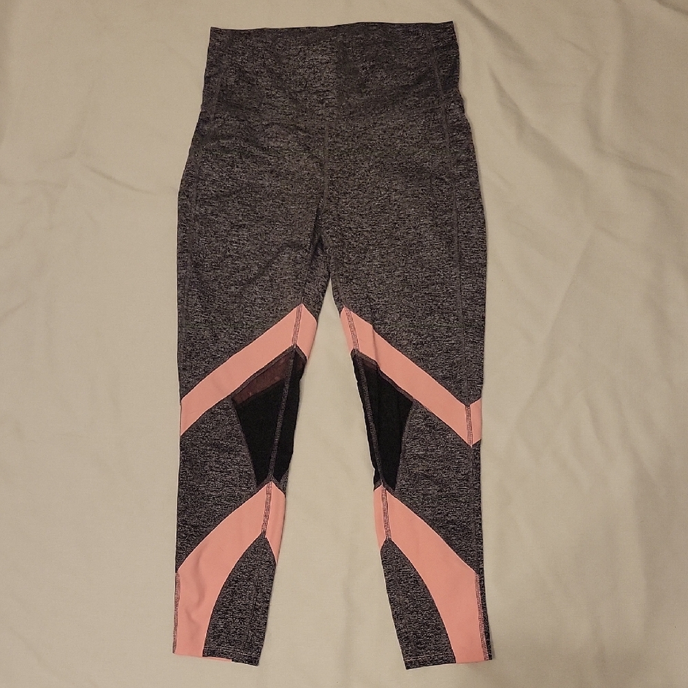 Gray and Pink Leggings